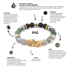 Pig Zodiac Bracelet | Steadfast Prosperity