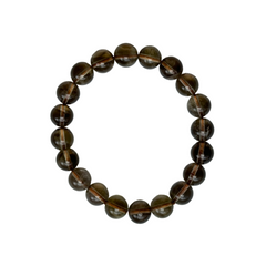 Smoky Quartz & Natural Citrine Crystal Bracelet