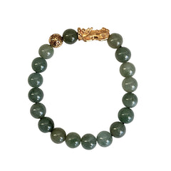 Abundance Charm | Mini Pixiu Jade Bracelet - 8.5mm