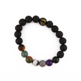 Charcoal Lava Bracelet