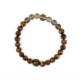 Smoky Quartz with Tiger Eye Bracelet