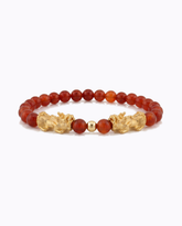 fortune-charm-mini-dual-pixiu-red-agate-bracelet