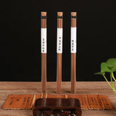 Premium Natural Wood Incense Sticks in Glass Bottle