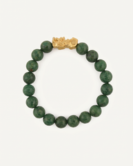 Renewal Charm | Pixiu Dragon African Jade Bracelet, alternate view
