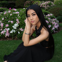 Abundance Charm | Silver Pixiu Jade Bracelet 8.5-9.5mm