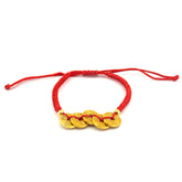 Made to order Five Emperor's Coin Red String Bracelet