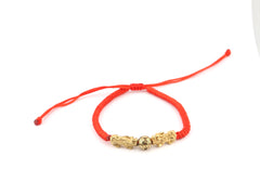 Double Pixiu Red String Bracelet