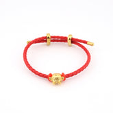 Adjustable Zodiac Red Leather String Bracelet