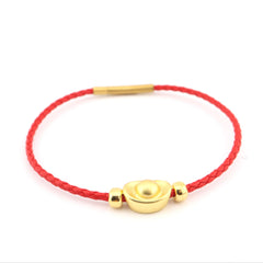 Made to Order Wealth Charm Red String Bracelet