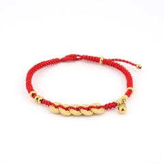 Five Emperor's Coin with Hulu Red String Bracelet