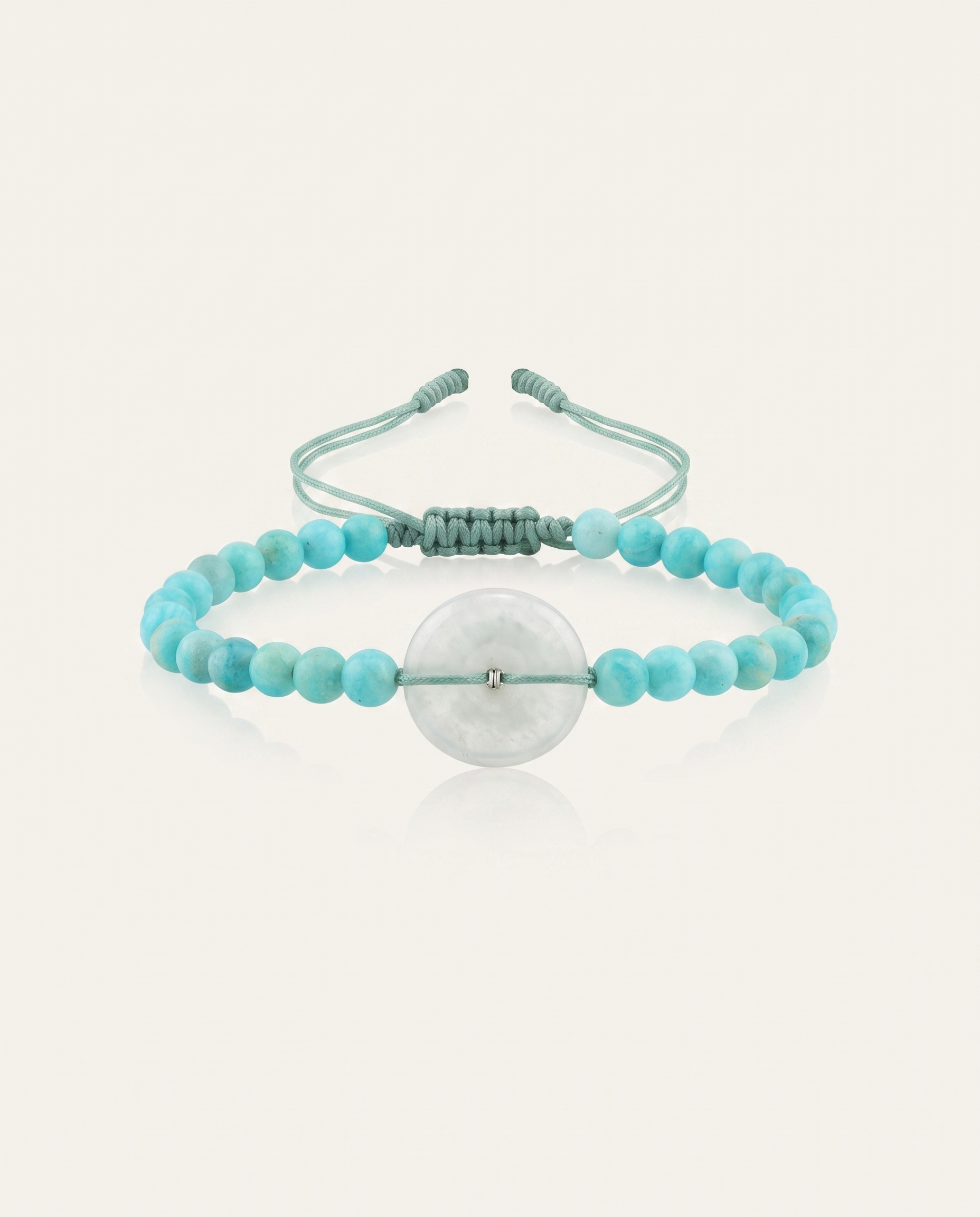 Jade Adjustable Blue String Bracelet