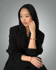 Fortune Charm | Mini Pixiu Dragon Red Agate Bracelet, alternate view
