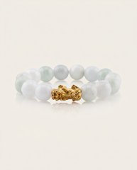 Quiet Clarity | Pixiu Dragon White Jade Bracelet