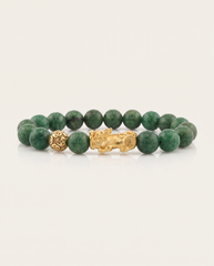 Renewal Charm | Pixiu Dragon African Jade Bracelet