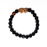 Mini Courage Charm | Pixiu Obsidian Bracelet (Mini Beads)