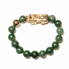Abundance Charm | Pixiu Jade Bracelet 8.5-9.5mm