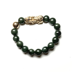 Abundance Charm | Pixiu Jade Bracelet 8.5-9.5mm