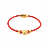 Zodiac Red Metal Mesh String Bracelet