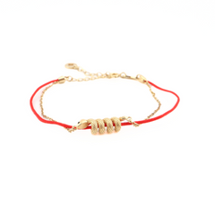 Snake Zodiac Red String Bracelet