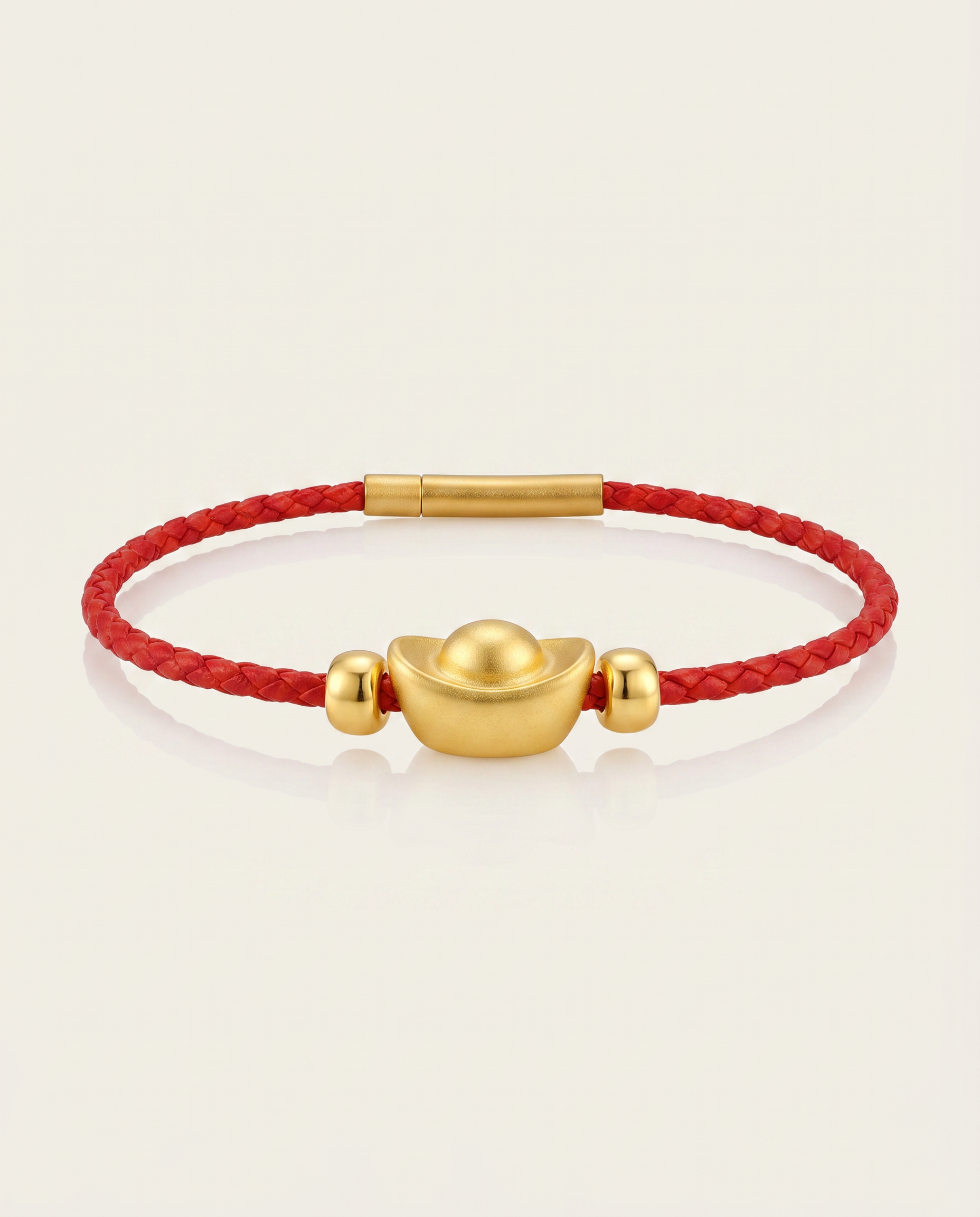 YuanBao Wealth Charm Red String Bracelet