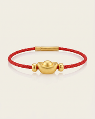YuanBao Wealth Charm Red String Bracelet