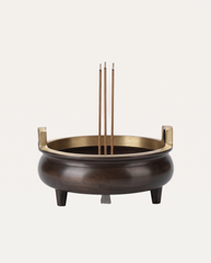 Black Brass Tripod Incense Censer