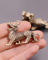 Brass Charm Keyring