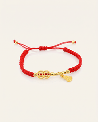 Coins with Hulu Red String Bracelet, alternate view