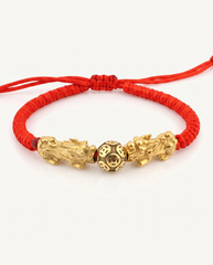 Double Pixiu Dragon Red String studio