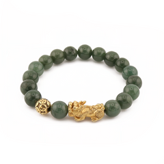 Abundance Charm | Mini Pixiu Jade Bracelet - 8.5mm