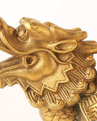 Brass Dragon Turtle With Wulou photo 3