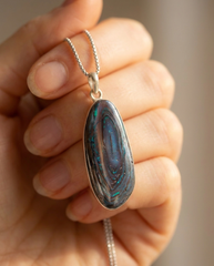 Earth Vessel Solid Australian Opal Necklace