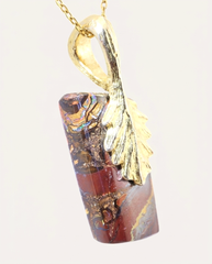 Golden Drift Solid Australian Opal Necklace