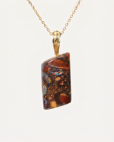 Golden Drift Opal Necklace