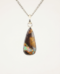 Teardrop Australian Opal Necklace