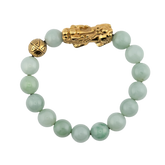 Harmony Charm | Pixiu Light Green Jade Bracelet 9.5mm