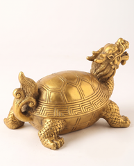 Brass Dragon Turtle With Wulou photo 4