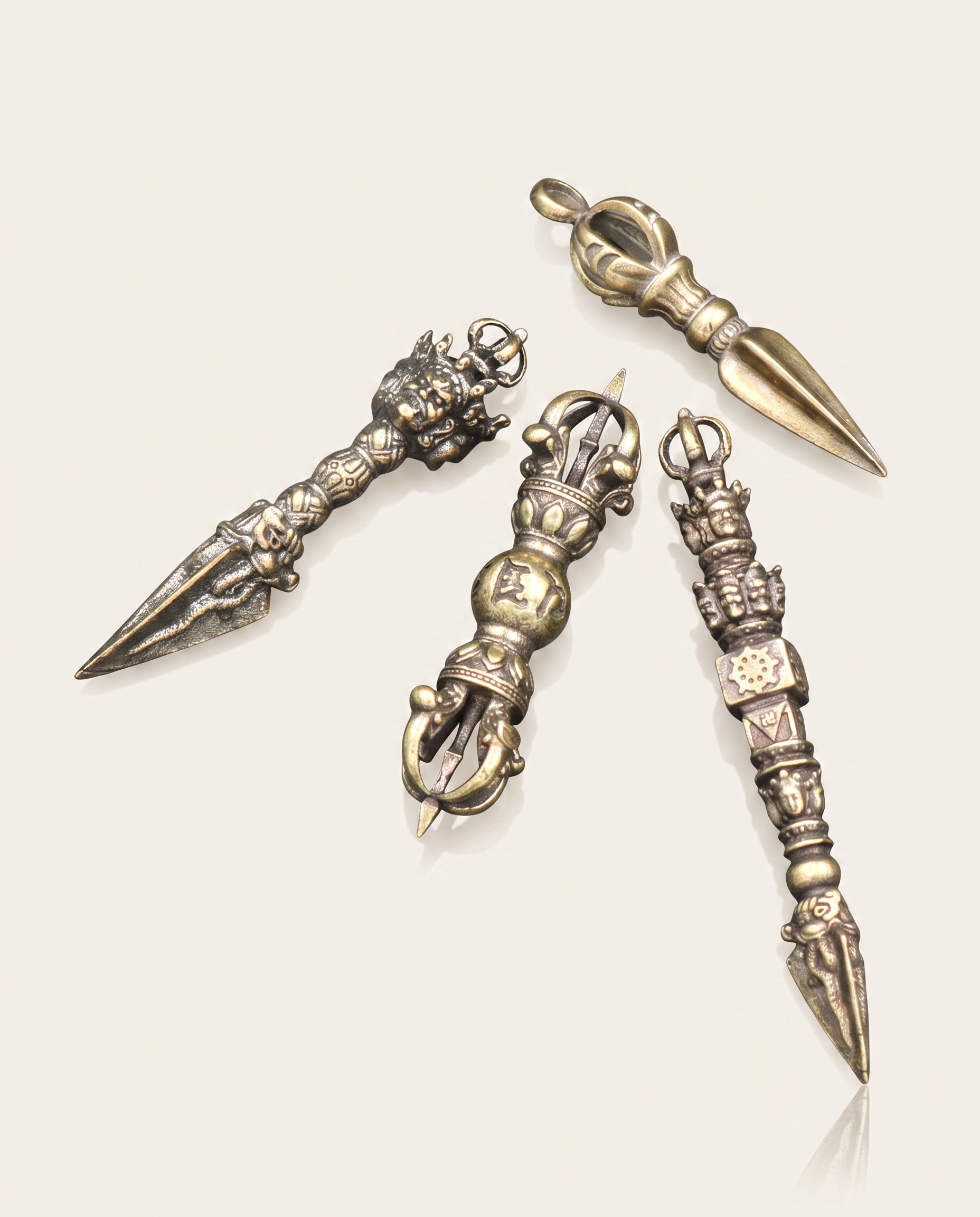 Brass Charm Keyring