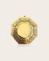 Brass bagua mirror - studio photo