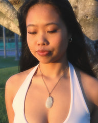 Jade Pixiu Hulu Necklace worn