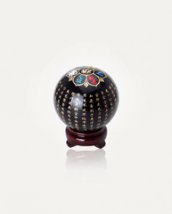 Obsidian Heart Sutra Crystal Ball photo 2
