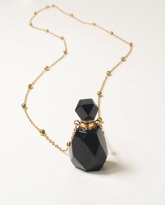 Obsidian Potion Bottle Necklace