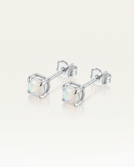Solid Australian Opal Stud Earrings photo 2