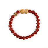 Prosperity Charm | Mini Pixiu Red Agate Bracelet