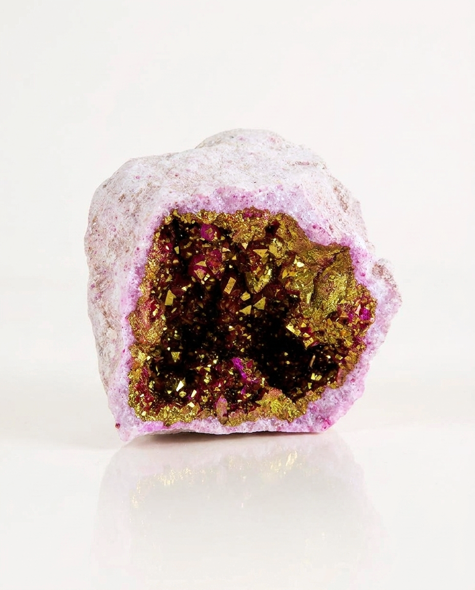 Thunder Egg Geodes — Gold Pink