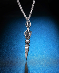 Phurba dagger titanium steel necklace