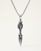 Vajra phurba titanium steel necklace