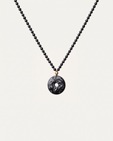 twin pixiu obsidian pendant necklace