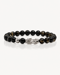 Wealth Charm | Pixiu Dragon Obsidian Bracelet photo 4