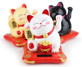 Solar Powered Maneki Neko Lucky Fortune Cat